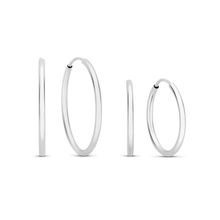 isabel bernard Cadeau d'Isabel paire de boucles d'oreilles en or blanc 14 carats