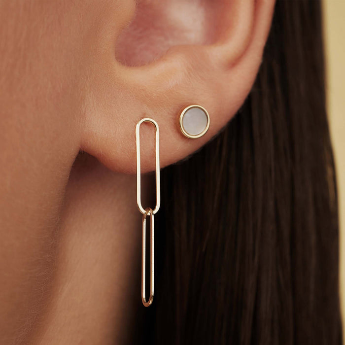 Isabel Bernard Cadeau D'Isabel Paire De Boucles D'oreilles En Or 14 Carats Avec Perles D'eau Douce