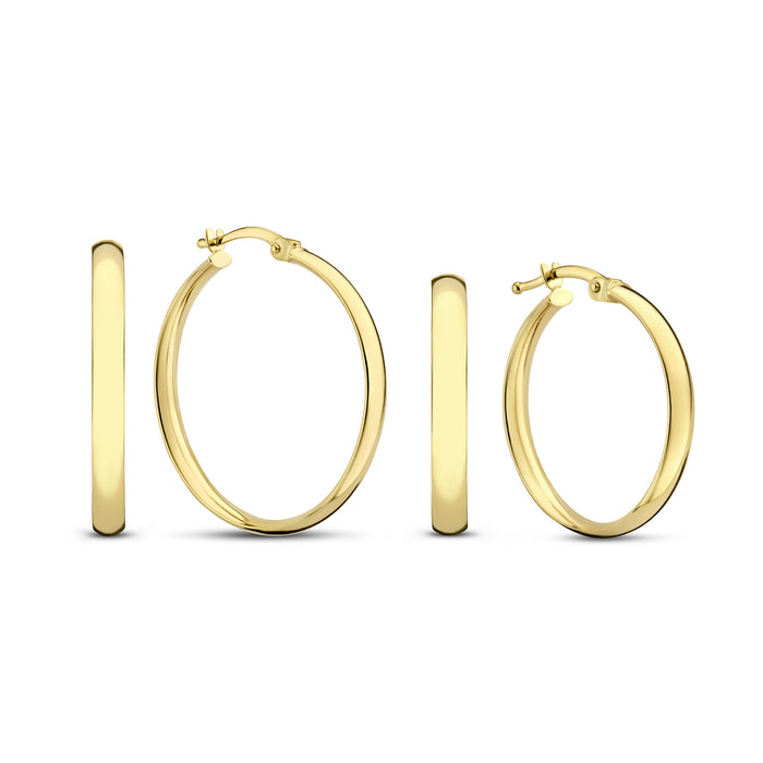 isabel bernard Cadeau d'Isabel paire de boucles d'oreilles en or 14 carats