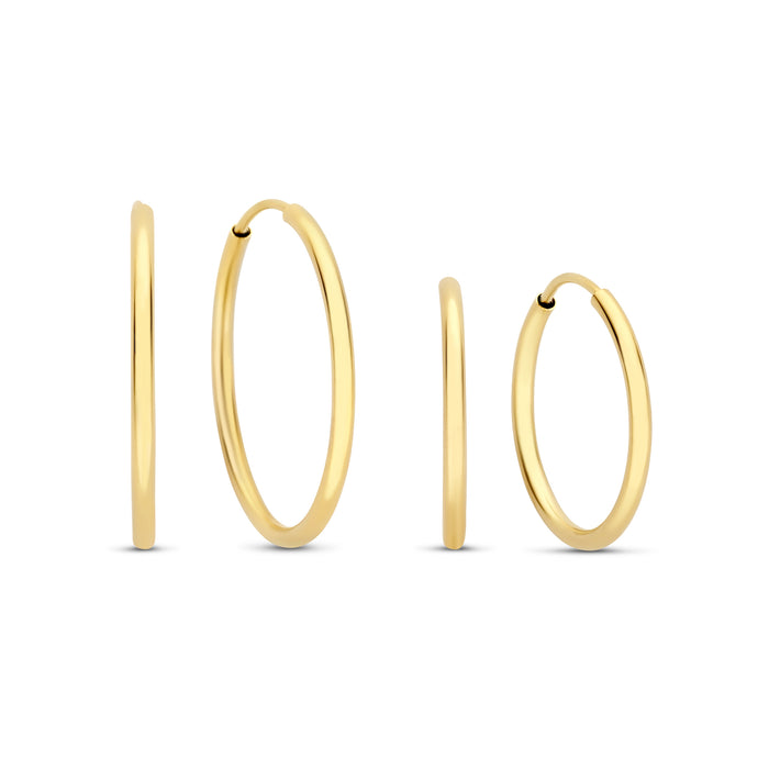 isabel bernard Cadeau d'Isabel paire de boucles d'oreilles en or 14 carats