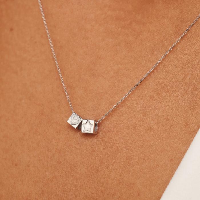 Isabel Bernard Charm Cube En Or Blanc 14 Carats Saint Germain Felie Avec étoile