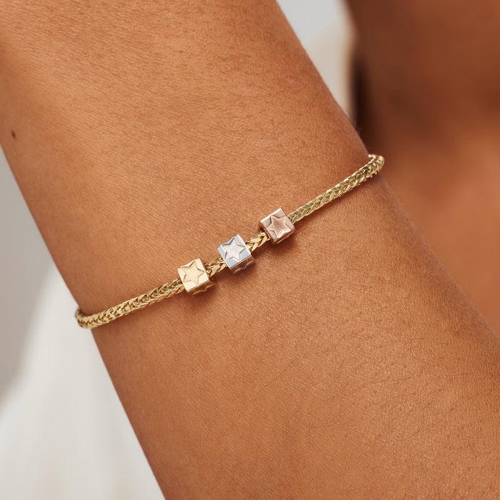 Isabel Bernard Charm Cube En Or Blanc 14 Carats Saint Germain Felie Avec étoile