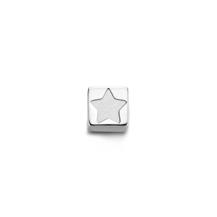 isabel bernard Charm cube en or blanc 14 carats Saint Germain Felie avec étoile