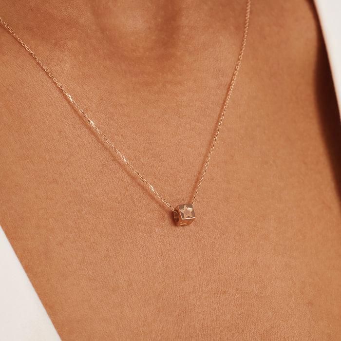 Isabel Bernard Charm Cube En Or Rose 14 Carats La Concorde Felie Avec étoile