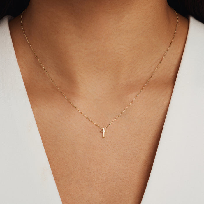 Isabel Bernard Collier Monceau Solange En Or 14 Carats Avec Croix