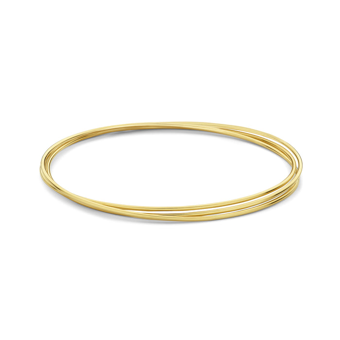 isabel bernard Cour d'Honneur Adora bangles en or 14 carats avec 3 bracelets