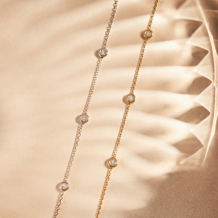 Isabel Bernard De La Paix Alfie Bracelet En Or 14 Carats Avec Diamant 0.12 Carat