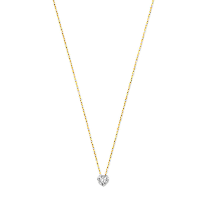 isabel bernard De la Paix Amore collier en or 14 carats avec diamant de 0.15 carat