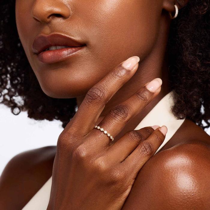 Isabel Bernard De La Paix Flavie Bague En Or 14 Carats Avec Diamant 0.18 Carat