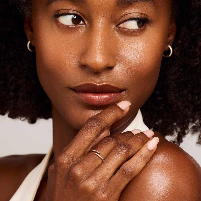 Isabel Bernard De La Paix Flavie Bague En Or 14 Carats Avec Diamant 0.09 Carat