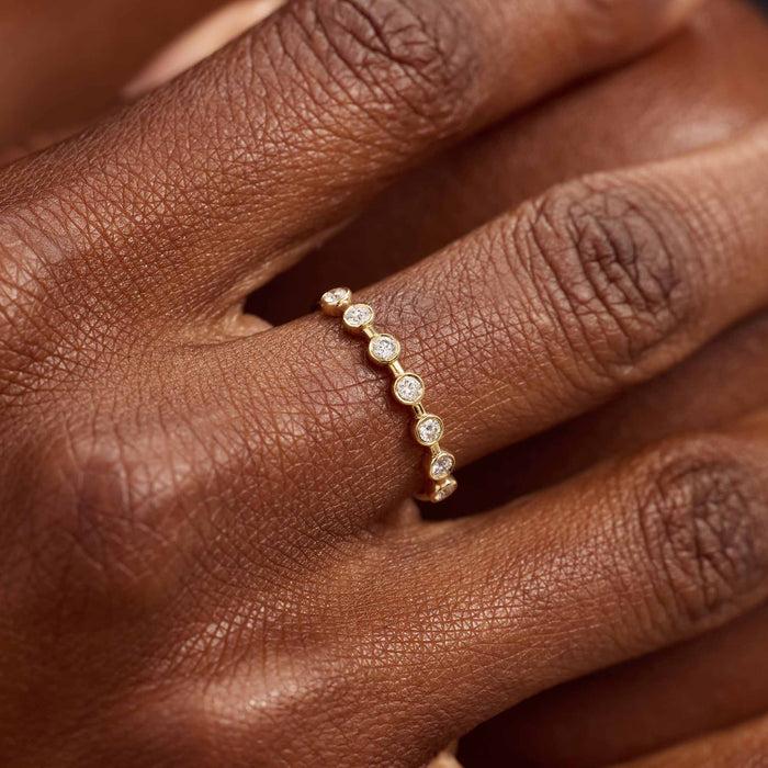 isabel bernard De la Paix Flavie Bague en or 14 carats avec diamant 0.18 carat