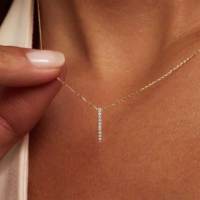 Isabel Bernard De La Paix Flavie Collier En Or 14 Carats Avec Diamant 0 06 Carat