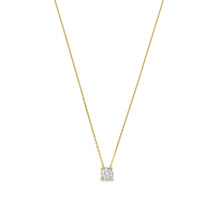 isabel bernard De la Paix Hanaé collier en or 14 carats avec diamant 0.14 carat