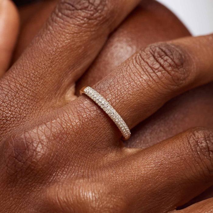 Isabel Bernard De La Paix Laure Bague En Or 14 Carats Avec Diamant 0.22 Carat