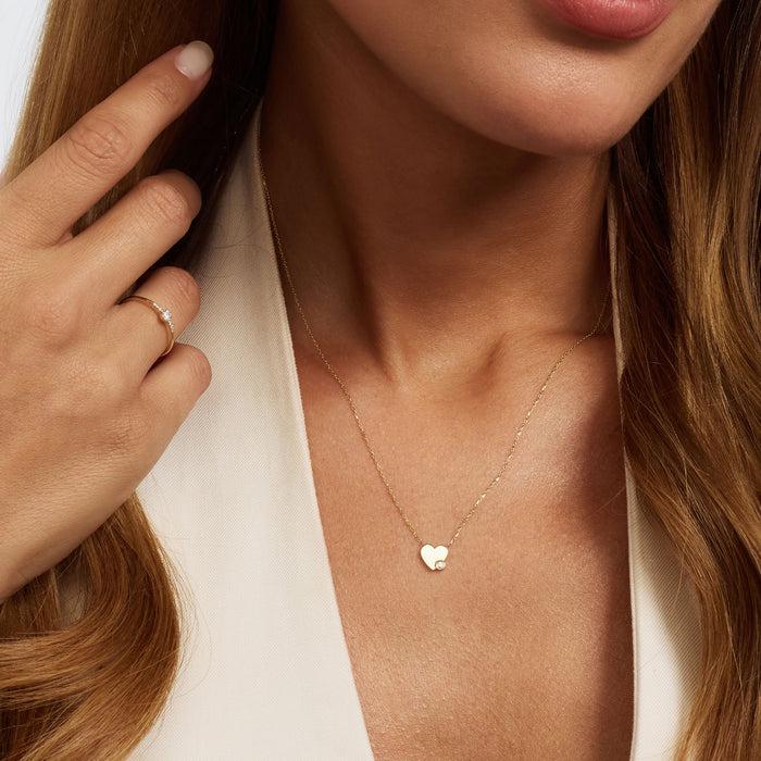 Isabel Bernard De La Paix Léna Collier En Or 14 Carats Avec Diamant 0 02 Carat