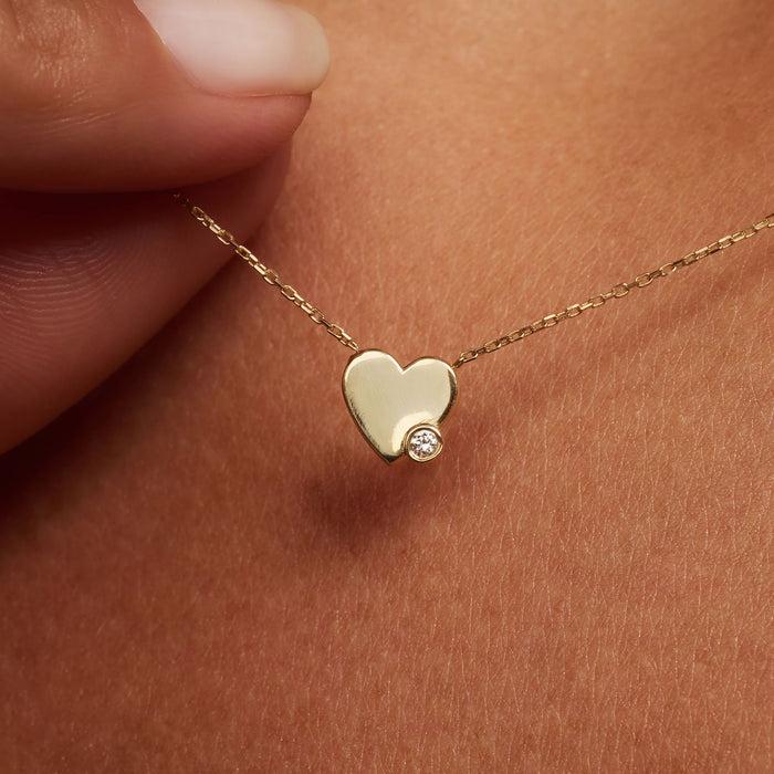 Isabel Bernard De La Paix Léna Collier En Or 14 Carats Avec Diamant 0 02 Carat