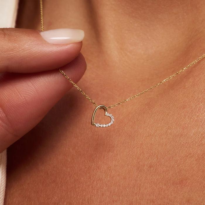 Isabel Bernard De La Paix Léna Collier En Or 14 Carats Avec Diamant 0.02 Carat