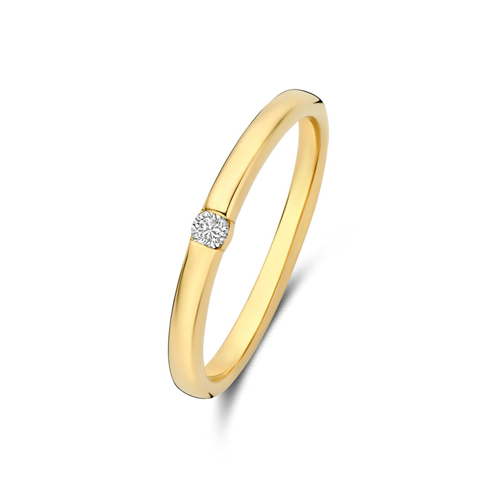 isabel bernard De la Paix Mia bague en or 14 carats avec diamant 0.05 carat
