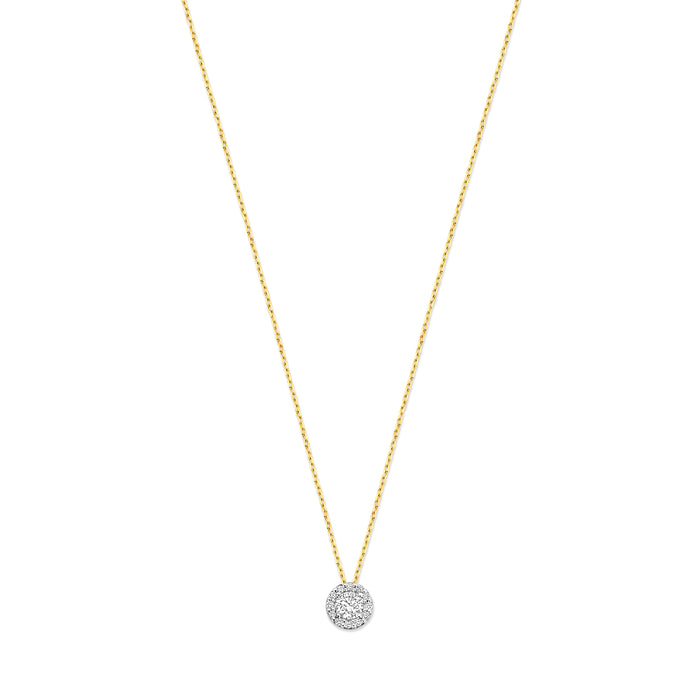 isabel bernard De la Paix Viviane collier en or 14 carats avec diamant de 0.16 carat