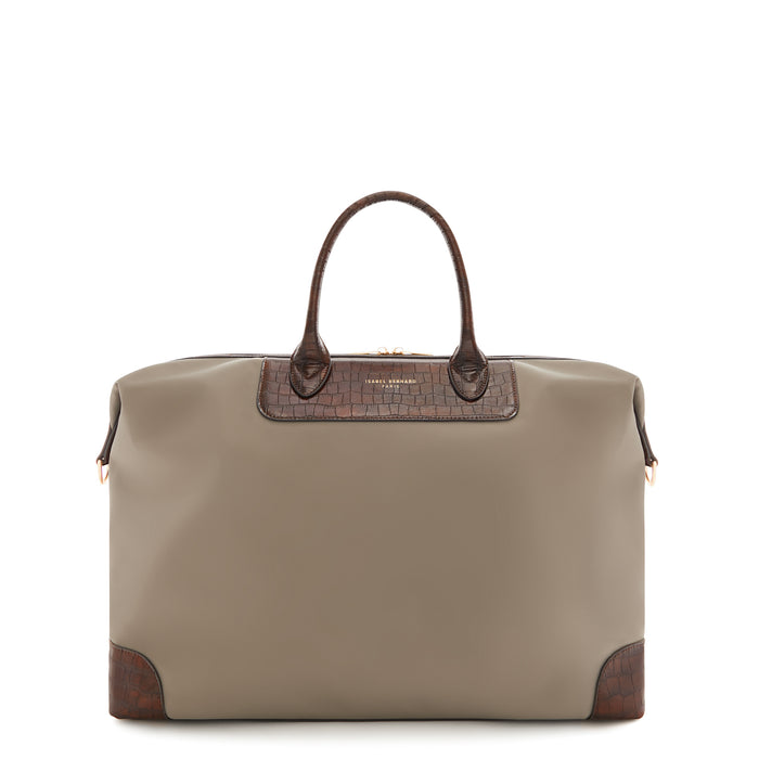 isabel bernard Du Louvre Celie sac de week-end taupe petit (36L)