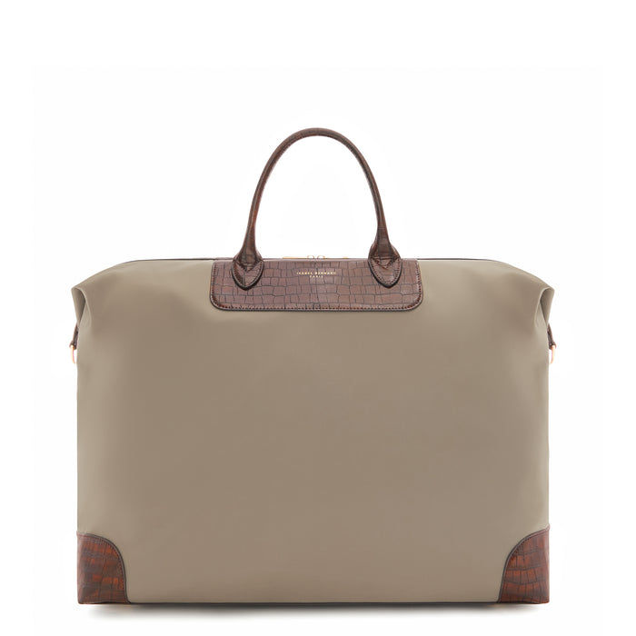 isabel bernard Du Louvre Clarice sac de week-end taupe moyen (54L)