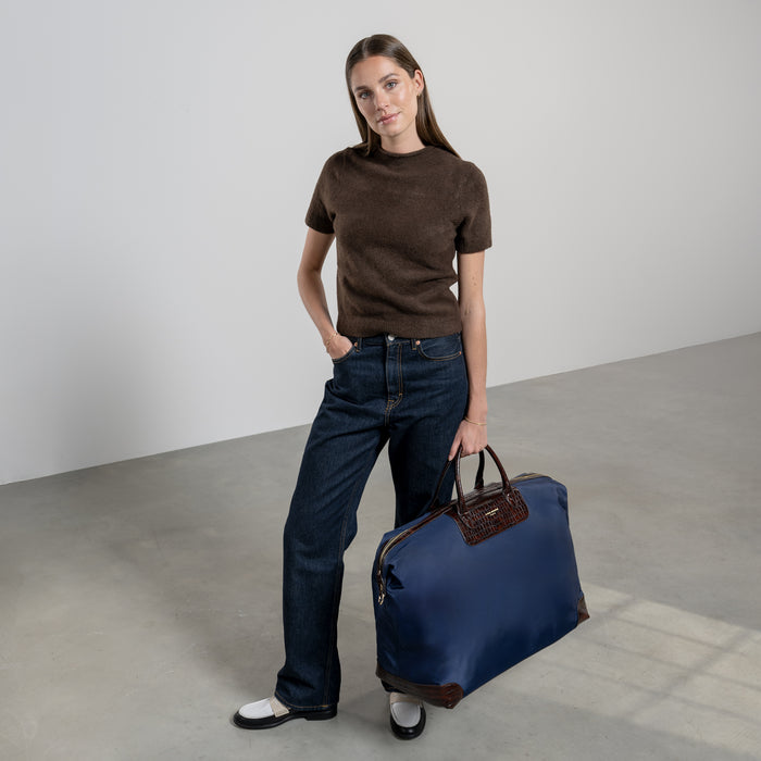 Isabel Bernard Du Louvre Colette Sac De Week-end Bleu Grand Format (69L)