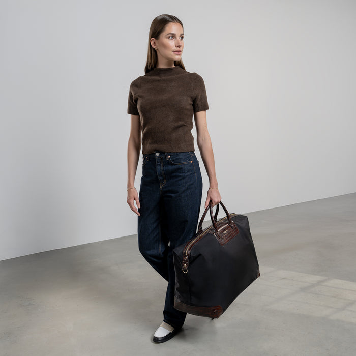 Isabel Bernard Du Louvre Colette Sac De Week-end Noir Grand Format (69L)