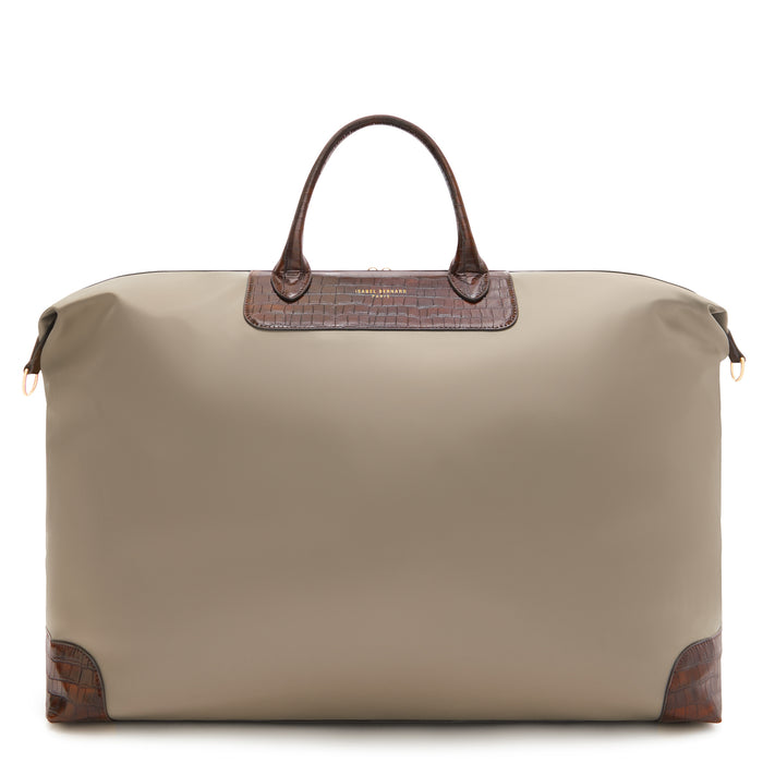 isabel bernard Du Louvre Colette sac de week-end taupe grand format (69L)