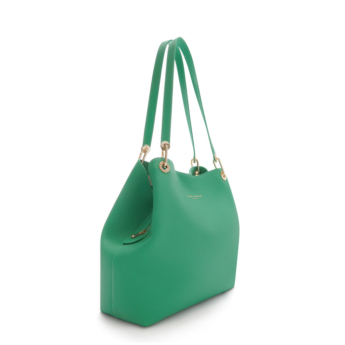 Isabel Bernard Femme Forte Annabelle Sac D'épaule En Cuir De Veau Vert