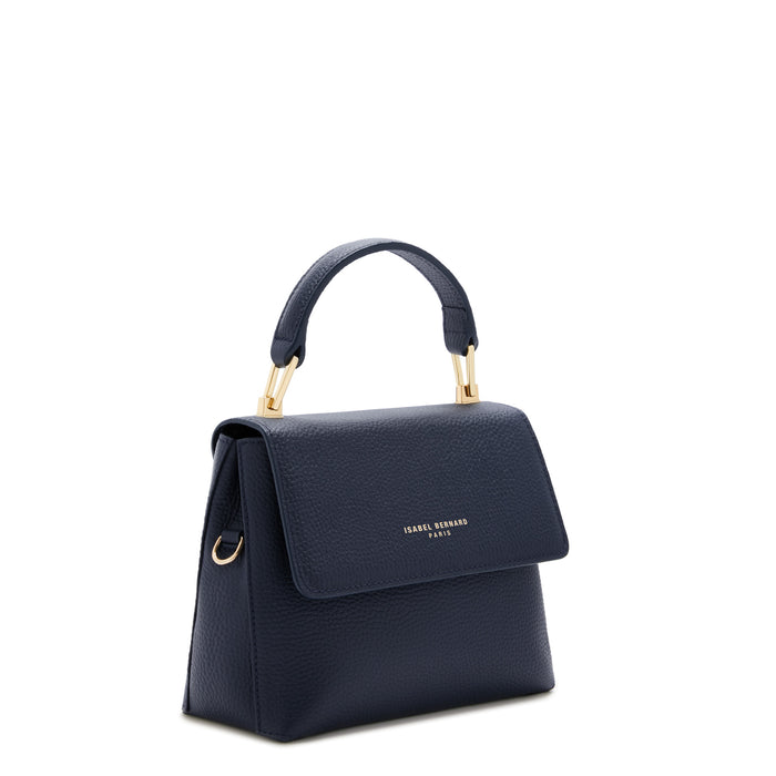 Isabel Bernard Femme Forte Heline Bleu Sac à Main En Cuir De Veau