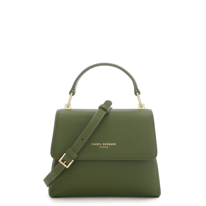isabel bernard Femme Forte Heline sac à main en cuir de veau vert