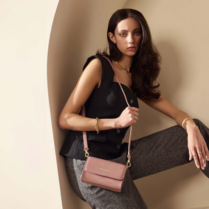 Isabel Bernard Femme Forte Kim Rose Sac à Bandoulière En Cuir De Veau