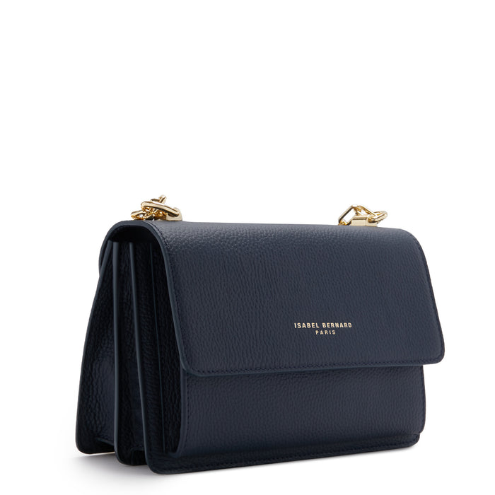 Isabel Bernard Femme Forte Valerie Sac D'épaule En Cuir De Veau Bleu