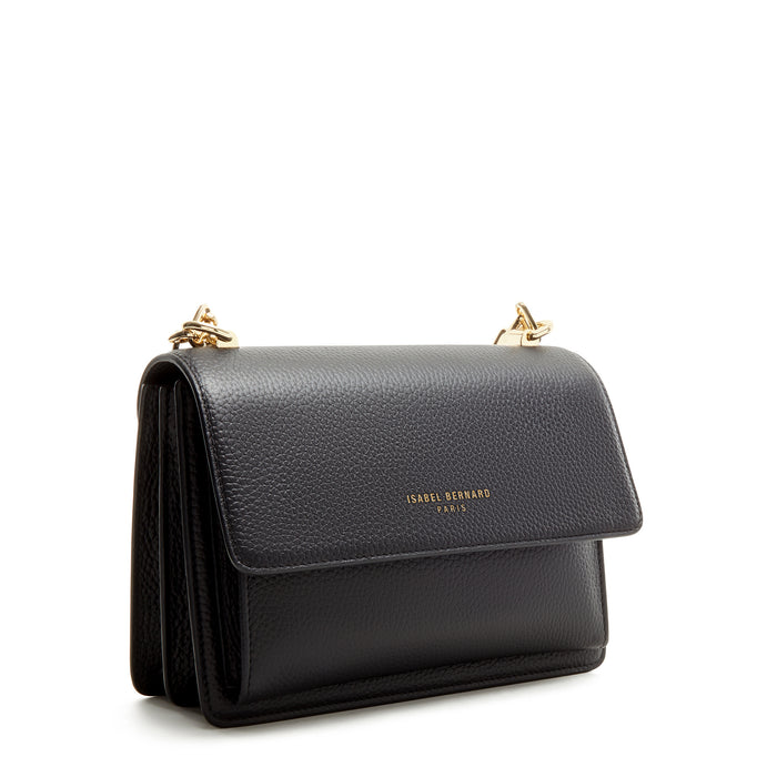 Isabel Bernard Femme Forte Valerie Sac D'épaule En Cuir De Veau Noir