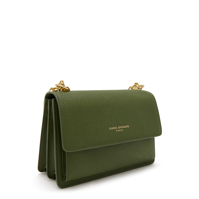 Isabel Bernard Femme Forte Valerie Sac D'épaule En Cuir De Veau Vert