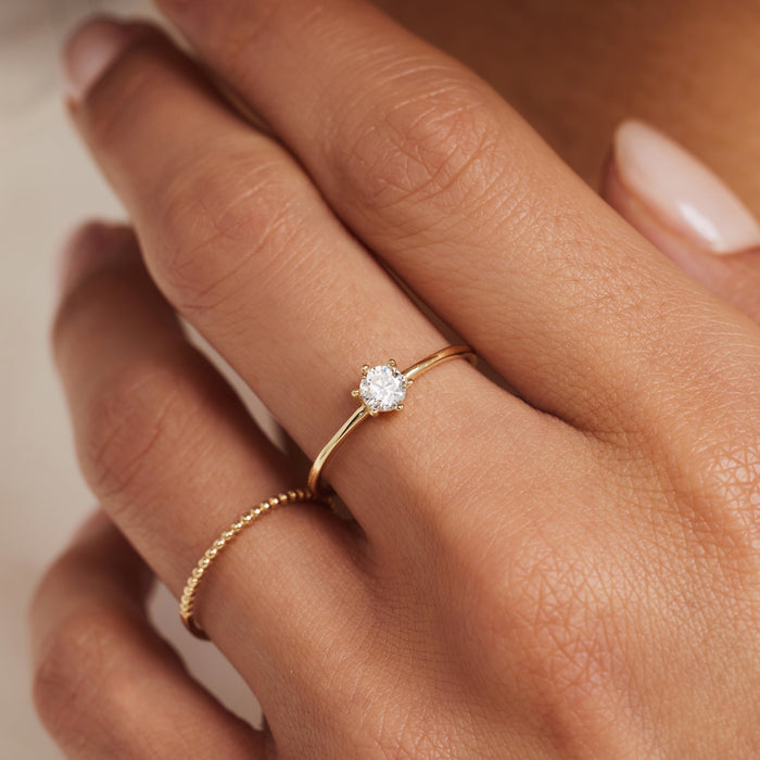Isabel Bernard Rivoli Zélie Bague En Or 14 Carats
