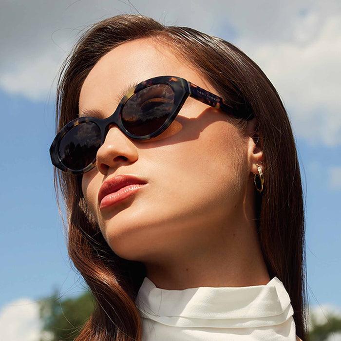 Isabel Bernard La Villette Rosaire Lunettes De Soleil Ovales Tortue Marron Avec Des Verres Bruns