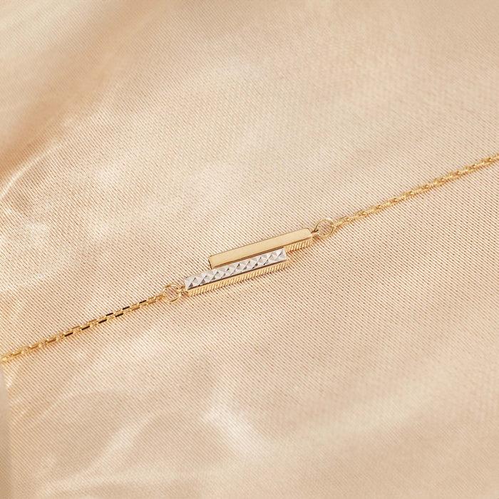 Isabel Bernard Le Marais Alice Bracelet En Or 14 Carats Avec 2 Barres
