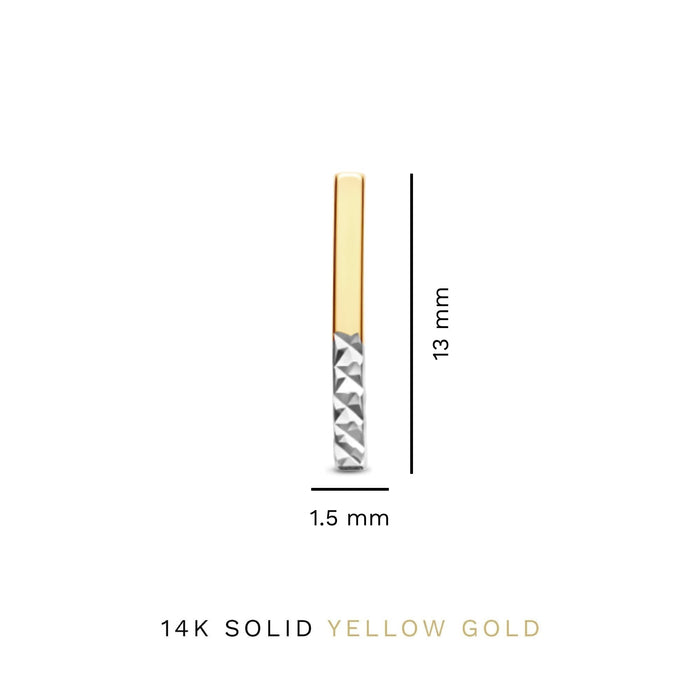 Isabel Bernard Le Marais Alice Clous D'oreilles En Or 14 Carats Avec Diamant Taillé