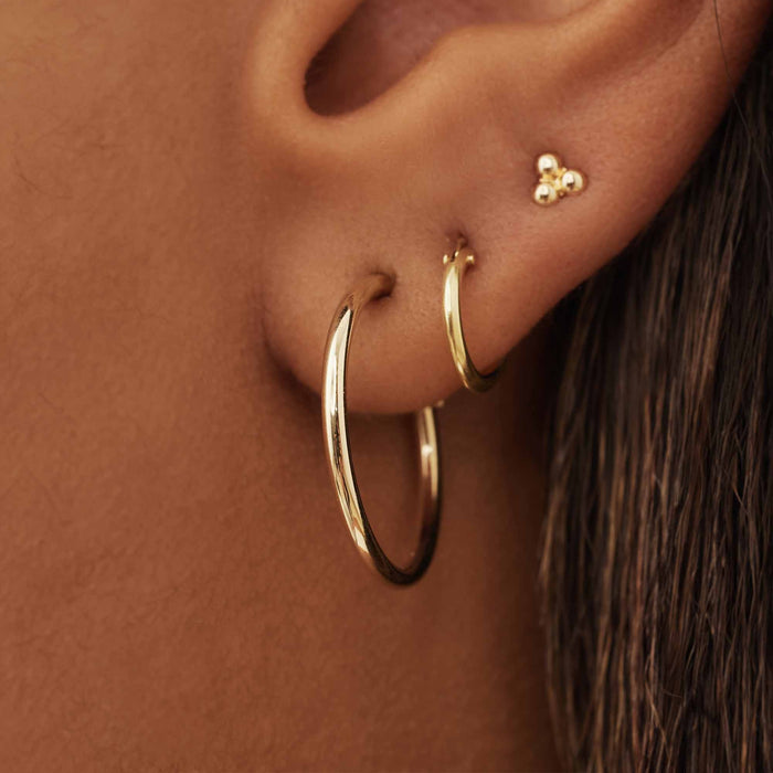 Isabel Bernard Le Marais Cerise Créoles En Or 14 Carats 18 Mm