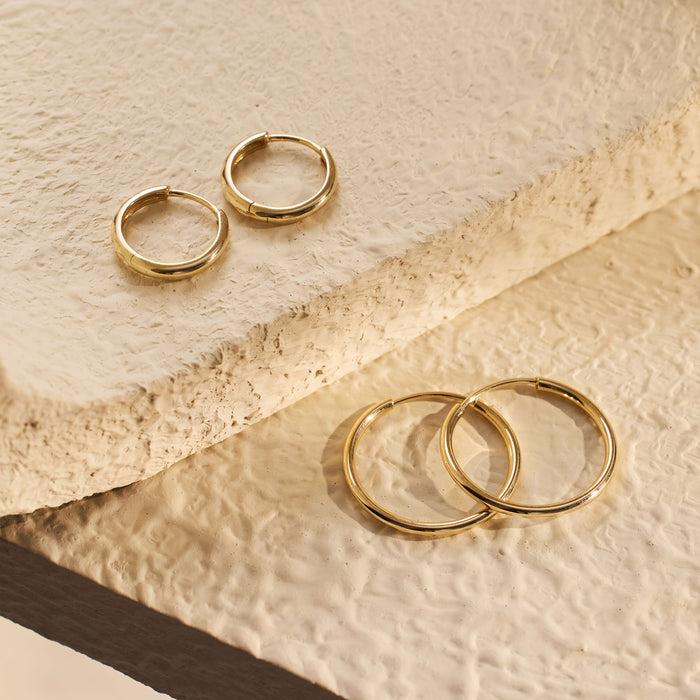 Isabel Bernard Le Marais Cerise Créoles En Or 14 Carats 18 Mm