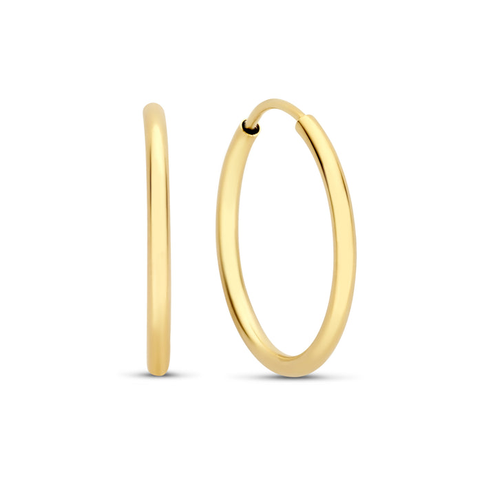 isabel bernard Le Marais Cerise créoles en or 14 carats 18 mm