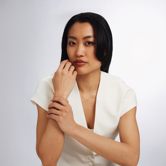 Isabel Bernard Le Marais Estee Bague En Or 14 Carats Et Oxydes De Zirconium