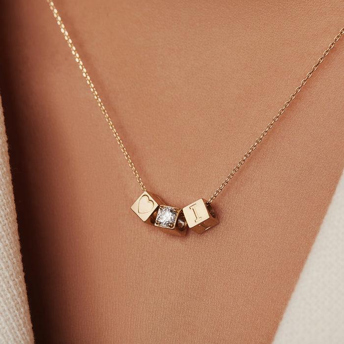 Isabel Bernard Le Marais Felie Breloque Cube En Or 14 Carats Et Oxyde De Zirconium