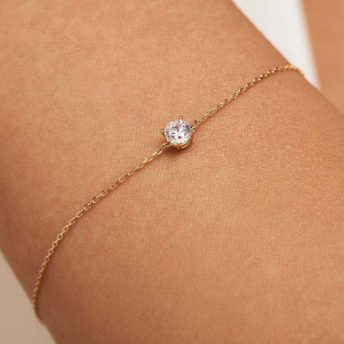 Isabel Bernard Le Marais Isabeau Bracelet En Or 14 Carats Et Oxyde De Zirconium