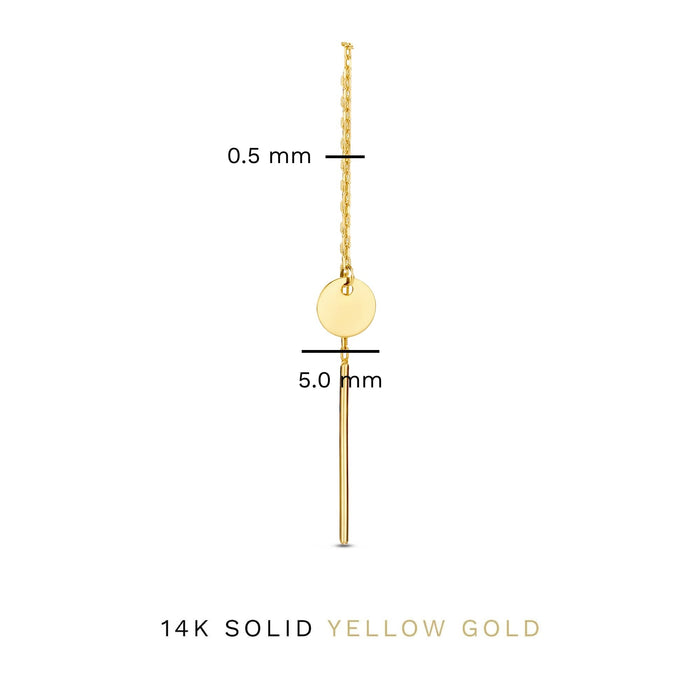 Isabel Bernard Le Marais Jeanne Boucles D'oreilles Pendantes En Or 14 Carats Avec Pièce De Monnaie