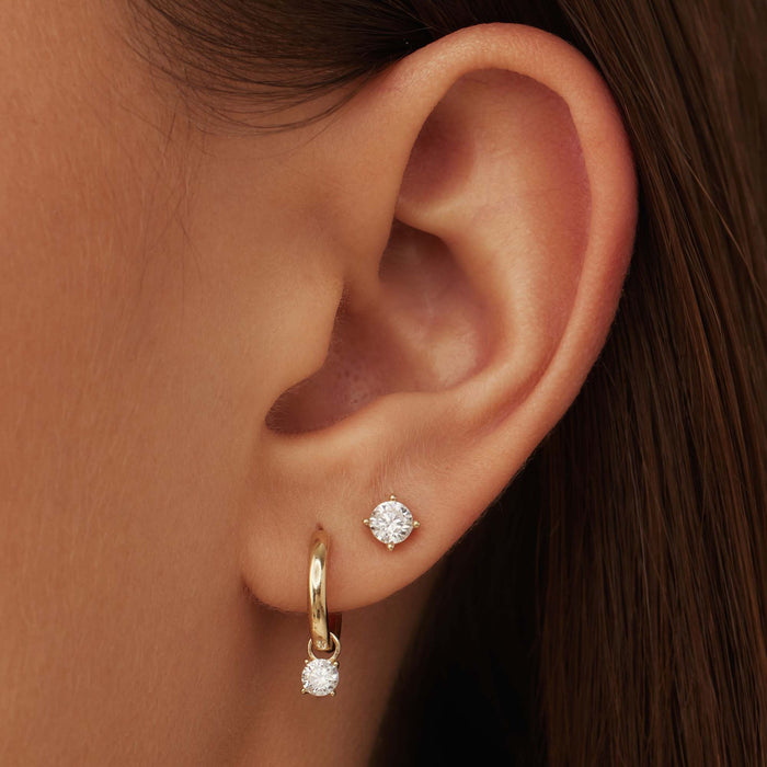 Isabel Bernard Le Marais Ophélie Créoles En Or 14 Carats Et Oxyde De Zirconium