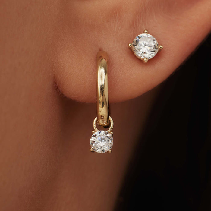 Isabel Bernard Le Marais Ophélie Créoles En Or 14 Carats Et Oxyde De Zirconium