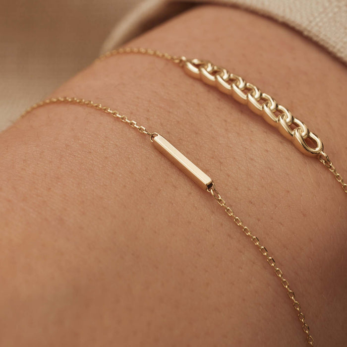 Isabel Bernard Le Marais Rosalie Bracelet En Or 14 Carats Avec Barre