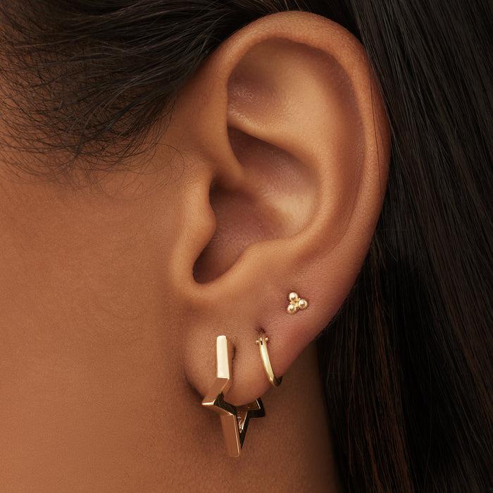 Isabel Bernard Monceau Juene Boucles D'oreilles étoile En Or 14 Carats